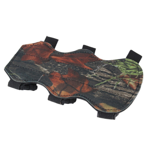 Archery Bow Arm Guard Protection Forearm Safe 3-Strap Camo Leather New free shipping