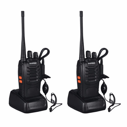 2PCS Baofeng BF-888S Walkie Talkie 5W Handheld Two Way Radio bf 888s UHF 400-470MHz Frequency Portable CB Radio Communicator