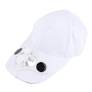 Summer Sport Outdoor Hat Cap with Solar Sun Power Cool Fan for Cycling